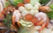 Fischplatte mit Scampis